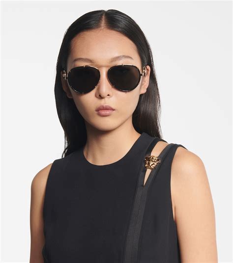 versace 1969 aviator sunglasses|Versace aviator sunglasses women new.